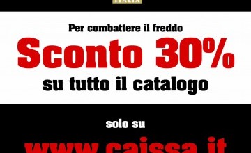 Sconto del 30'% fino a febbraio!